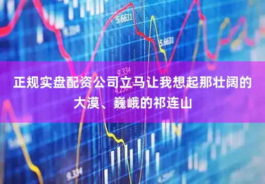 正规实盘配资公司立马让我想起那壮阔的大漠、巍峨的祁连山
